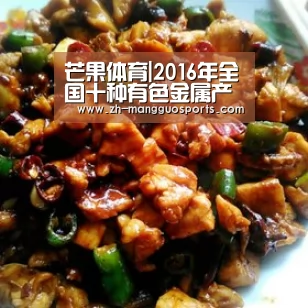 芒果体育|2016年全国十种有色金属产量